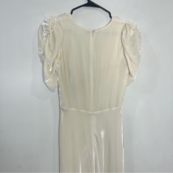 Reformation Malaga Velvet maxi Dress in Fior Di Latte size 2 NEW! New with tags! - Picture 9 of 13